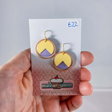 le marché sucré Le marché sucré: oorbellen - cognac, lichtgeel, paars