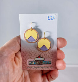 le marché sucré Le marché sucré: oorbellen - cognac, lichtgeel, paars