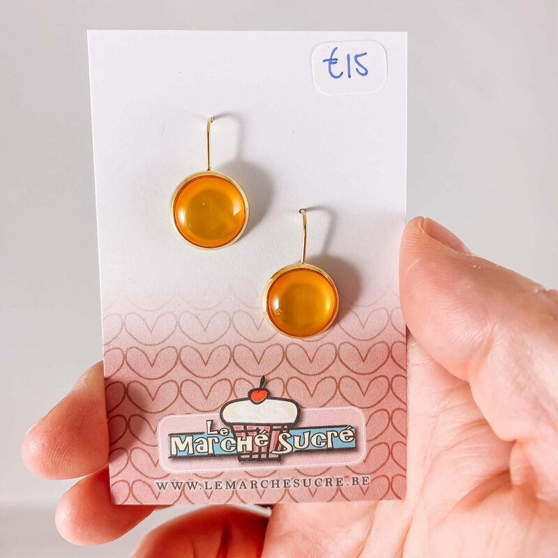 le marché sucré Le marché sucré: oorbellen goud en geel