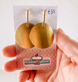 le marché sucré Le marché sucré: oorbellen - goud