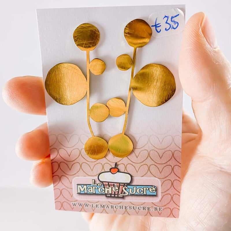 le marché sucré Le marché sucré: oorbellen - goud