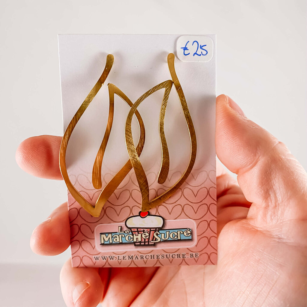 le marché sucré Le marché sucré: oorbellen - goud