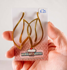 le marché sucré Le marché sucré: oorbellen - goud