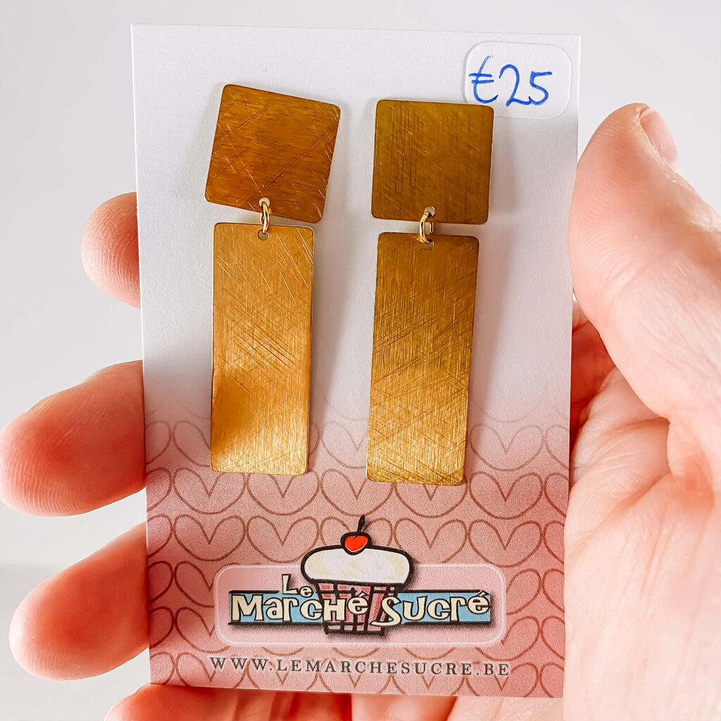 le marché sucré Le marché sucré: oorbellen - goud