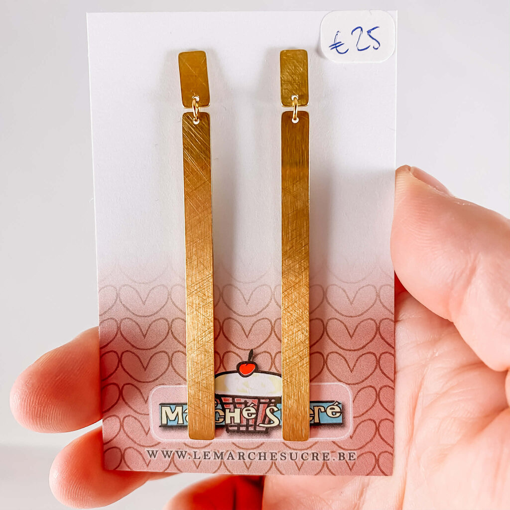 le marché sucré Le marché sucré: oorbellen - goud