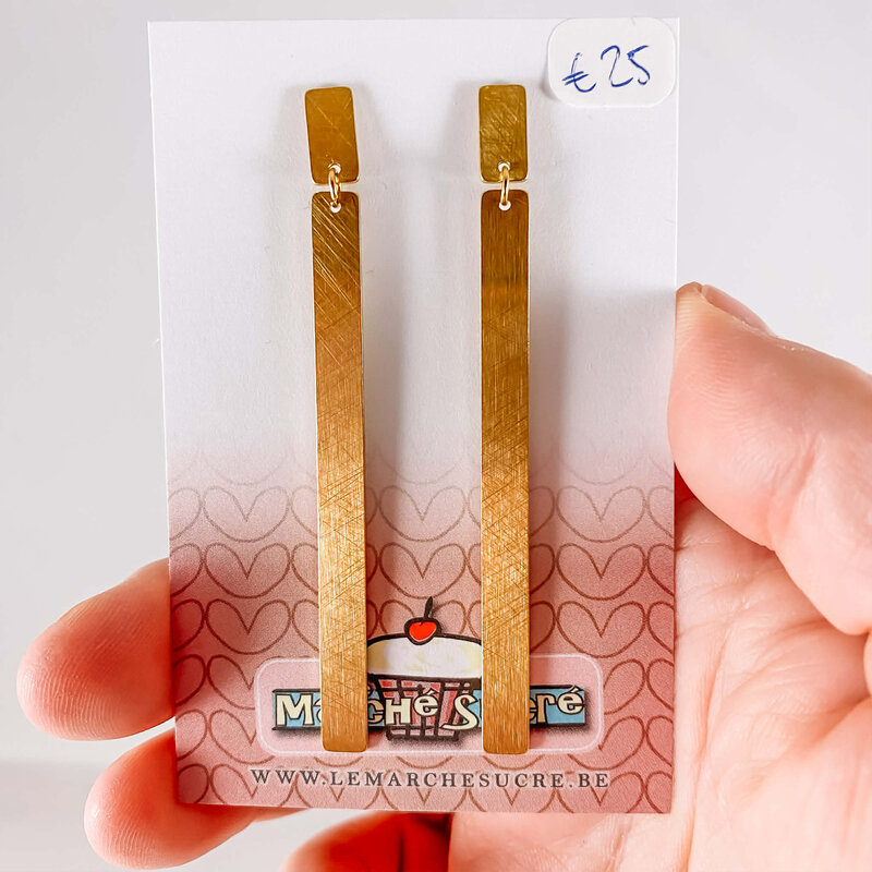 le marché sucré Le marché sucré: oorbellen - goud