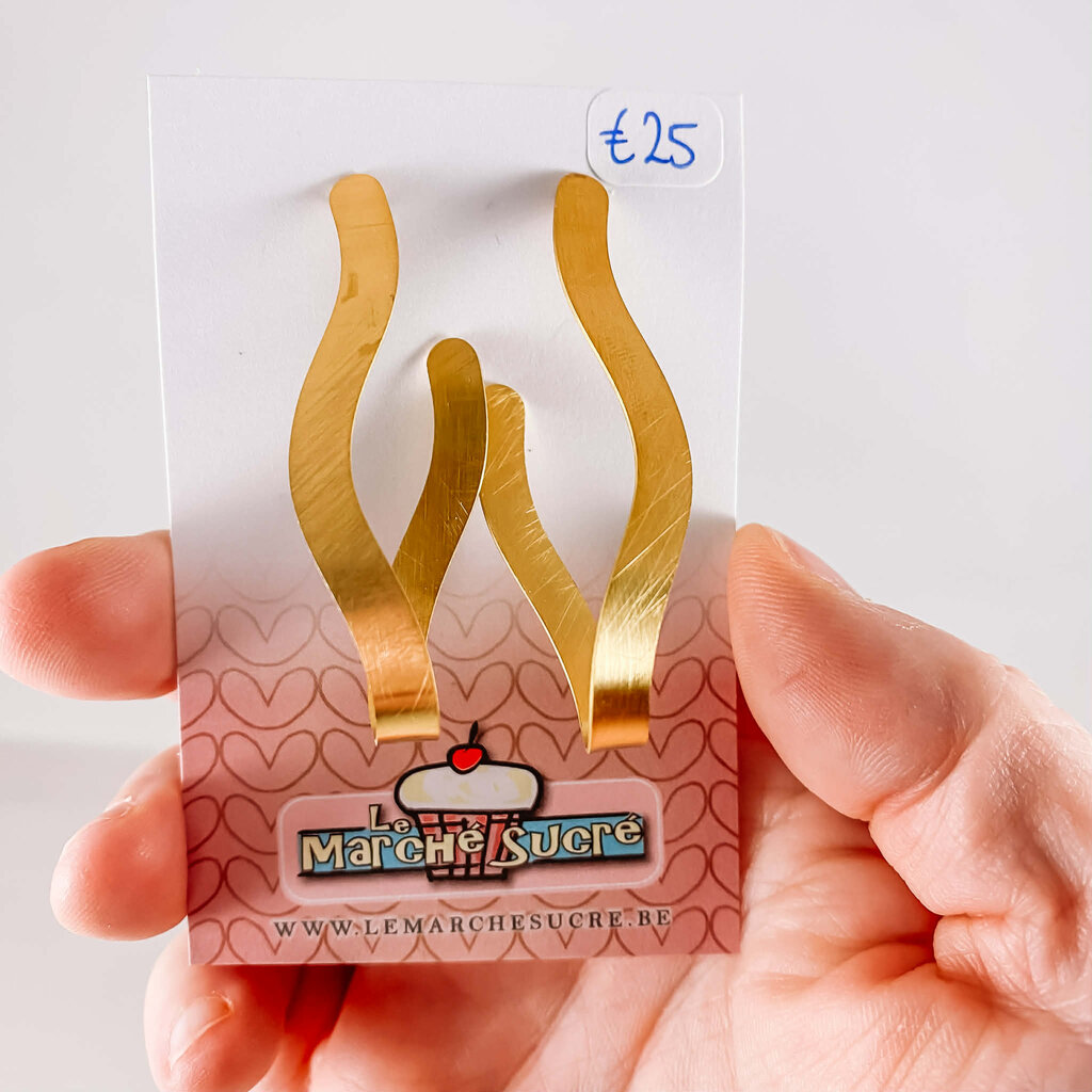 le marché sucré Le marché sucré: oorbellen - goud