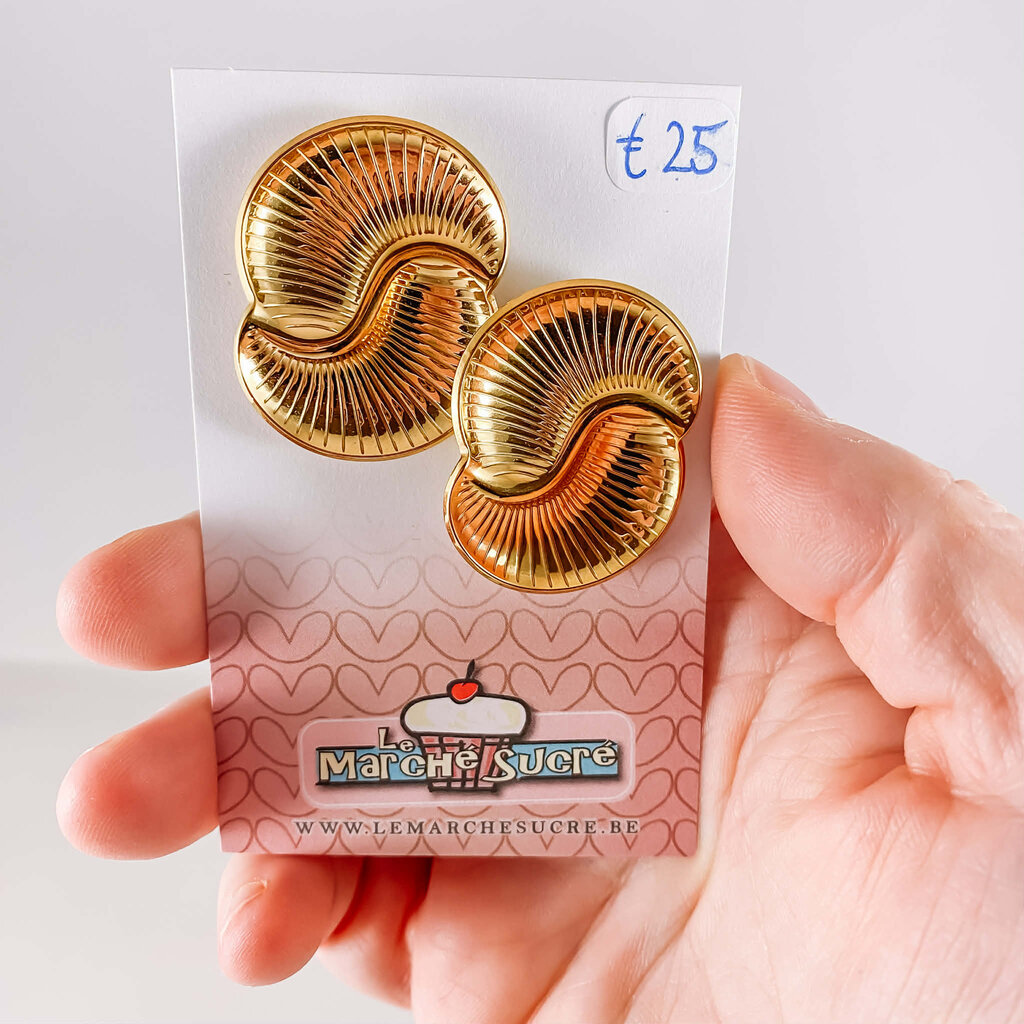 le marché sucré Le marché sucré: oorbellen - goud