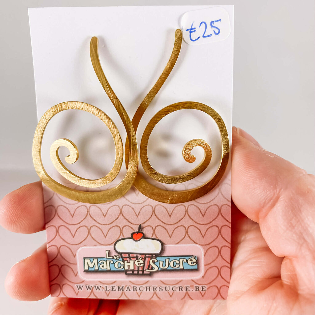 le marché sucré Le marché sucré: oorbellen - goud