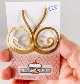 le marché sucré Le marché sucré: oorbellen - goud