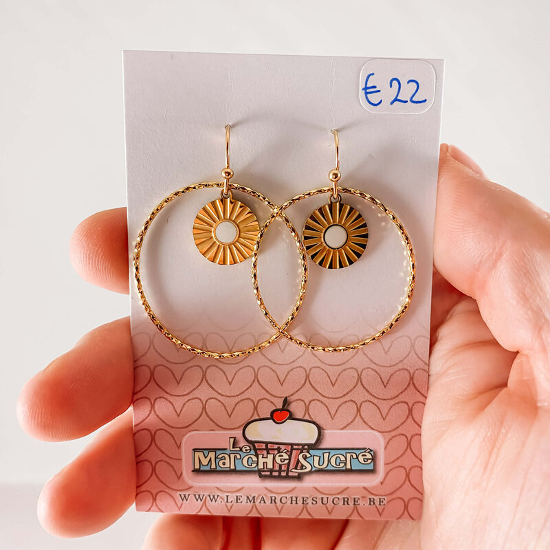 le marché sucré Le marché sucré: oorbellen - goud