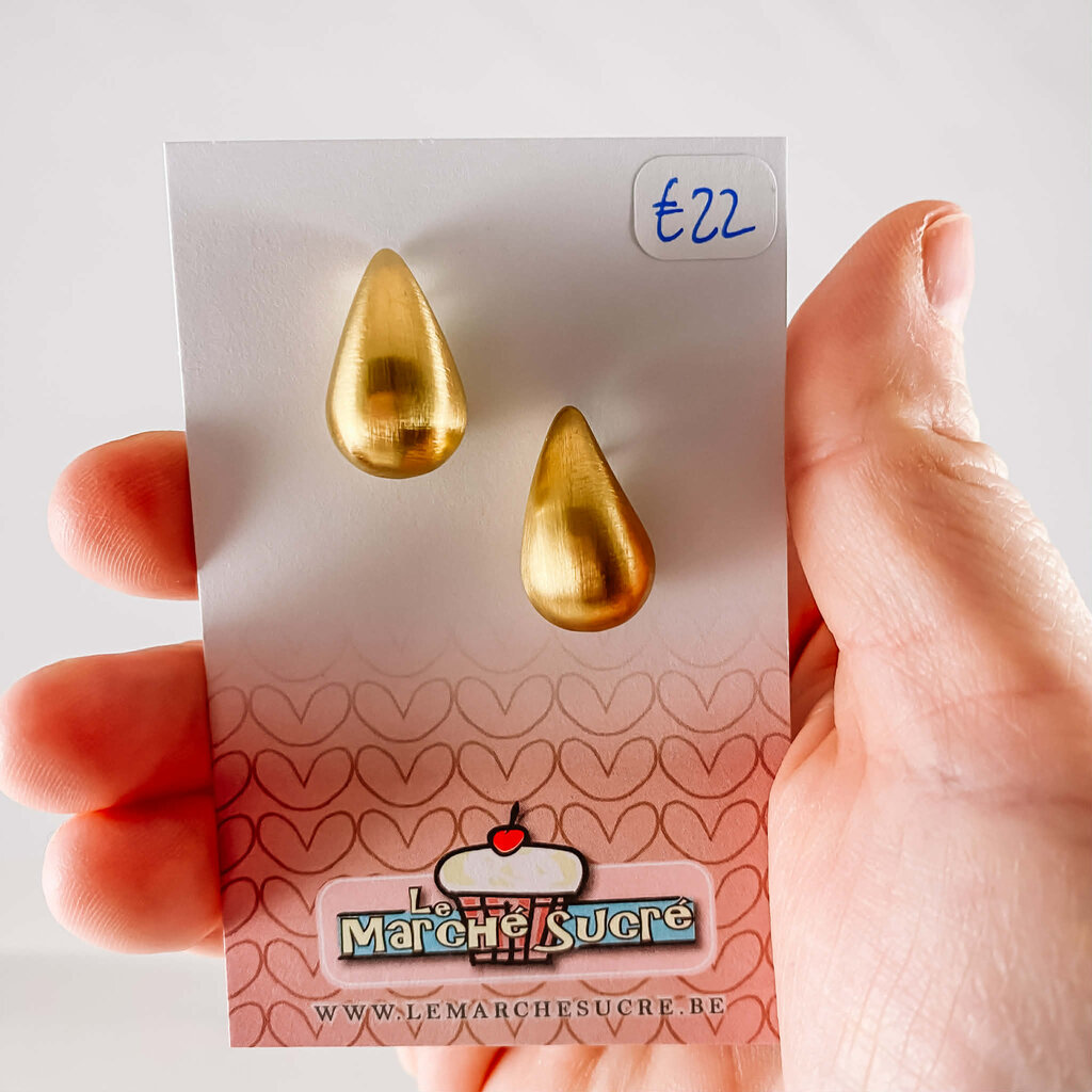 le marché sucré Le marché sucré: oorbellen - goud