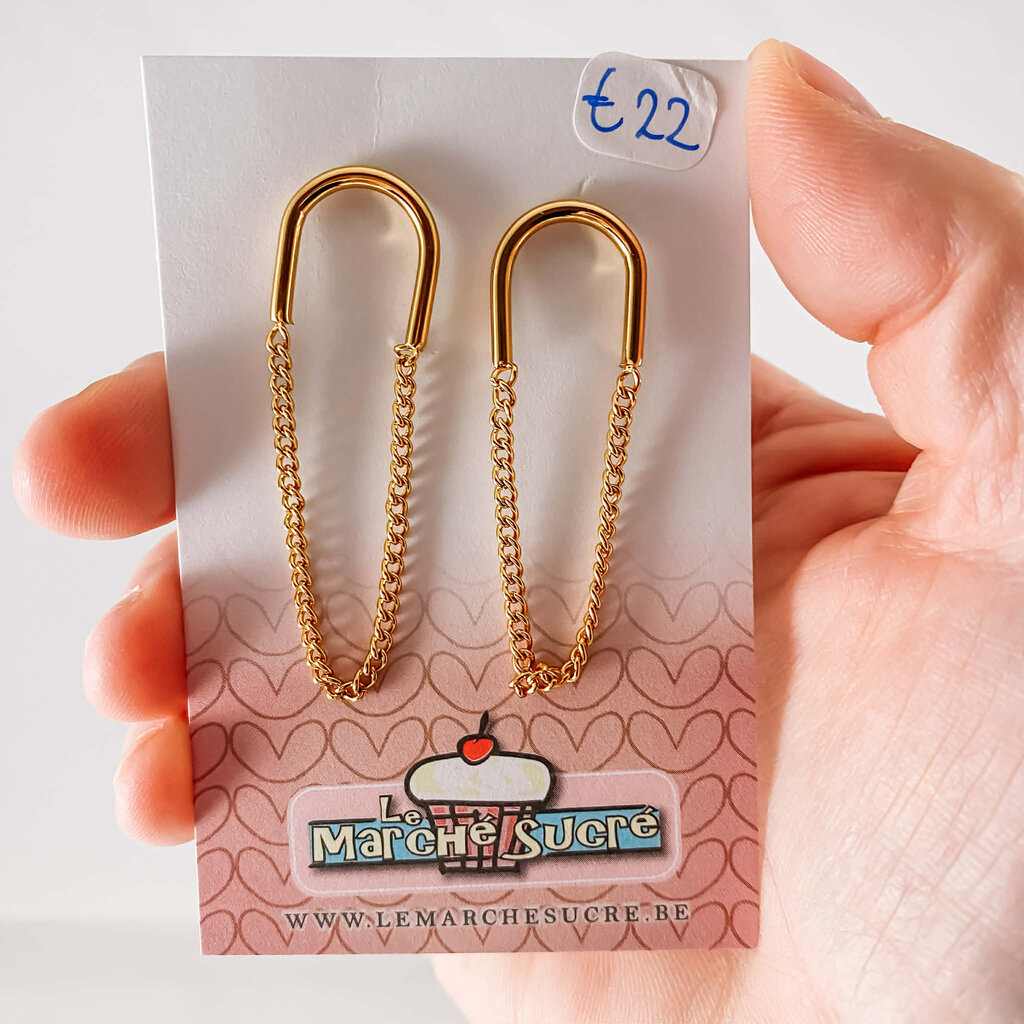 le marché sucré Le marché sucré: oorbellen - goud