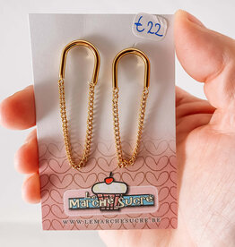 le marché sucré Le marché sucré: oorbellen - goud