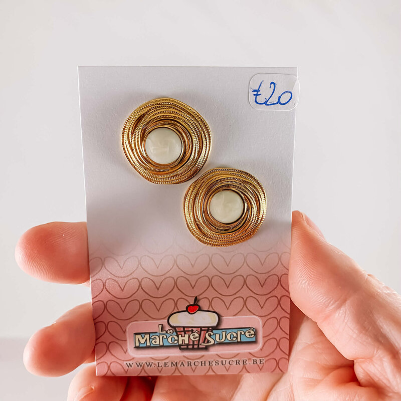 le marché sucré Le marché sucré: oorbellen - goud