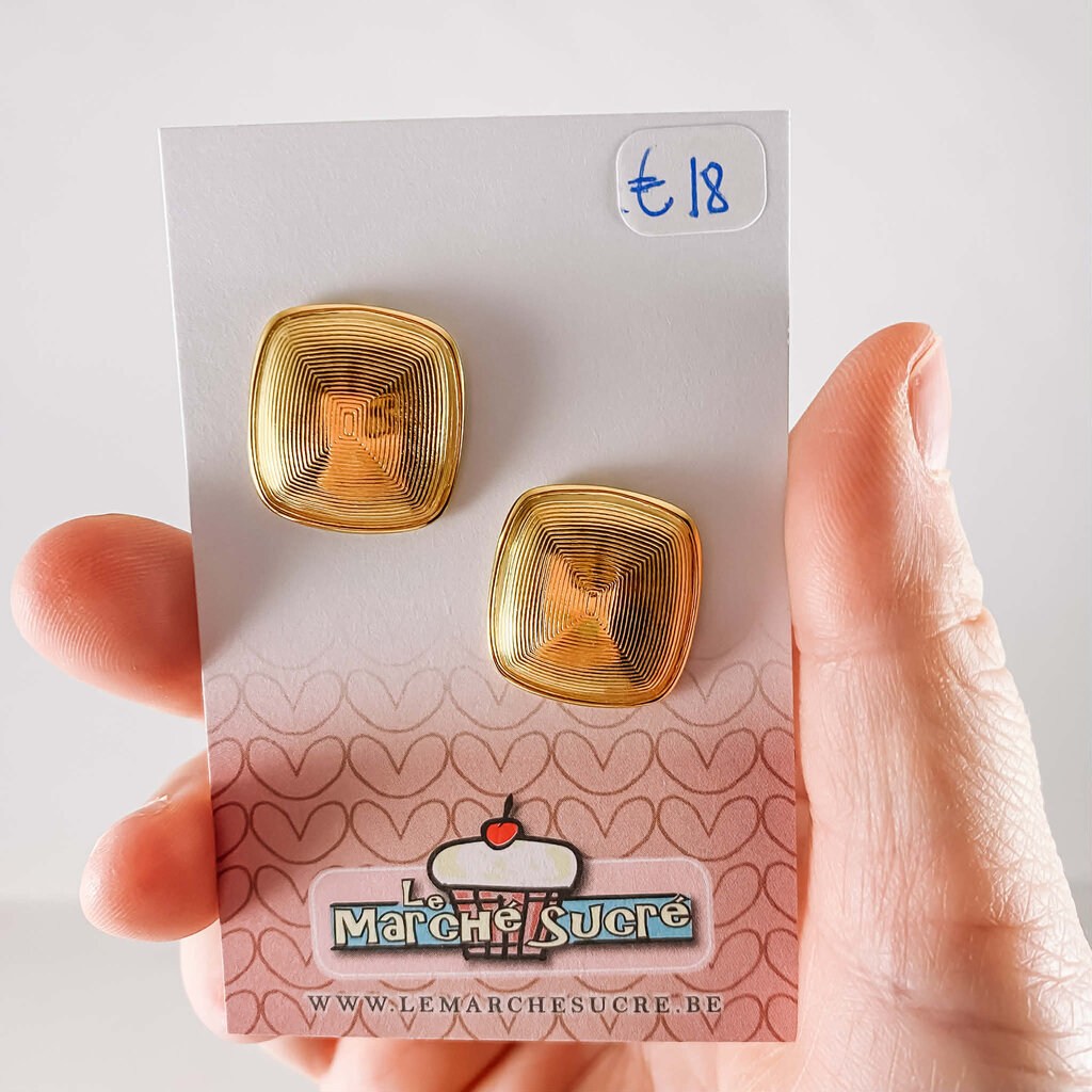 le marché sucré Le marché sucré:  oorbellen - goud