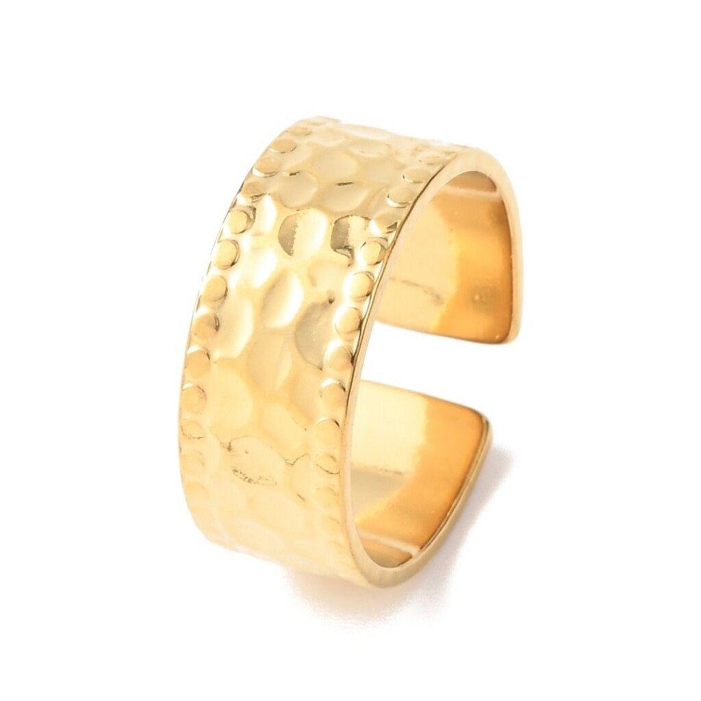 le marché sucré Verstelbare ring in roestvrij staal - Geblutst