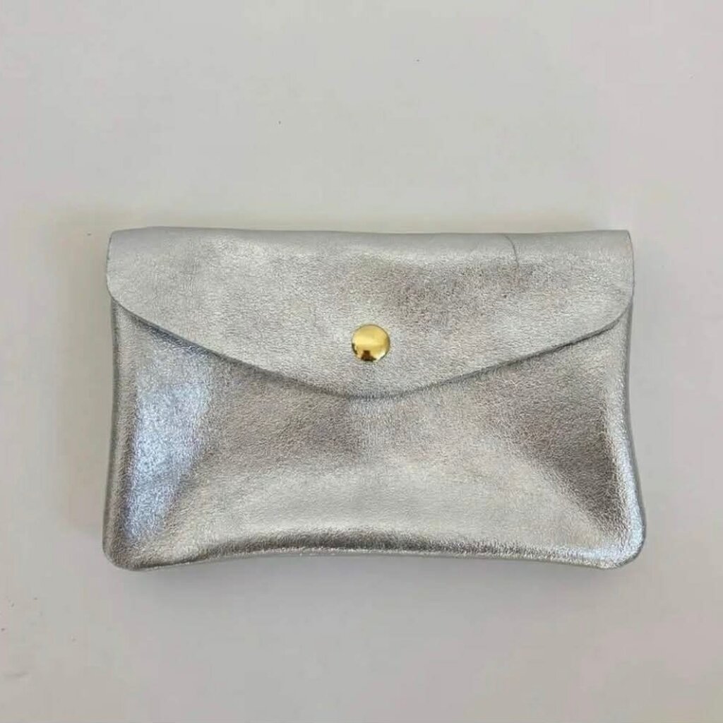 Wauw Wauw: Blush portemonnee groot - metallic zilver