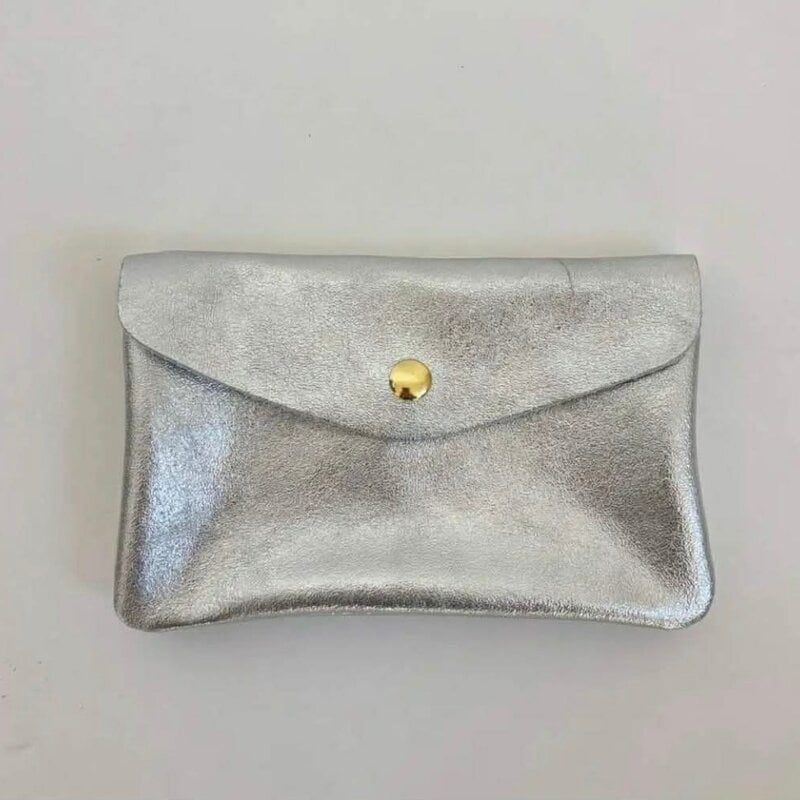 Wauw Wauw: Blush portemonnee groot - metallic zilver