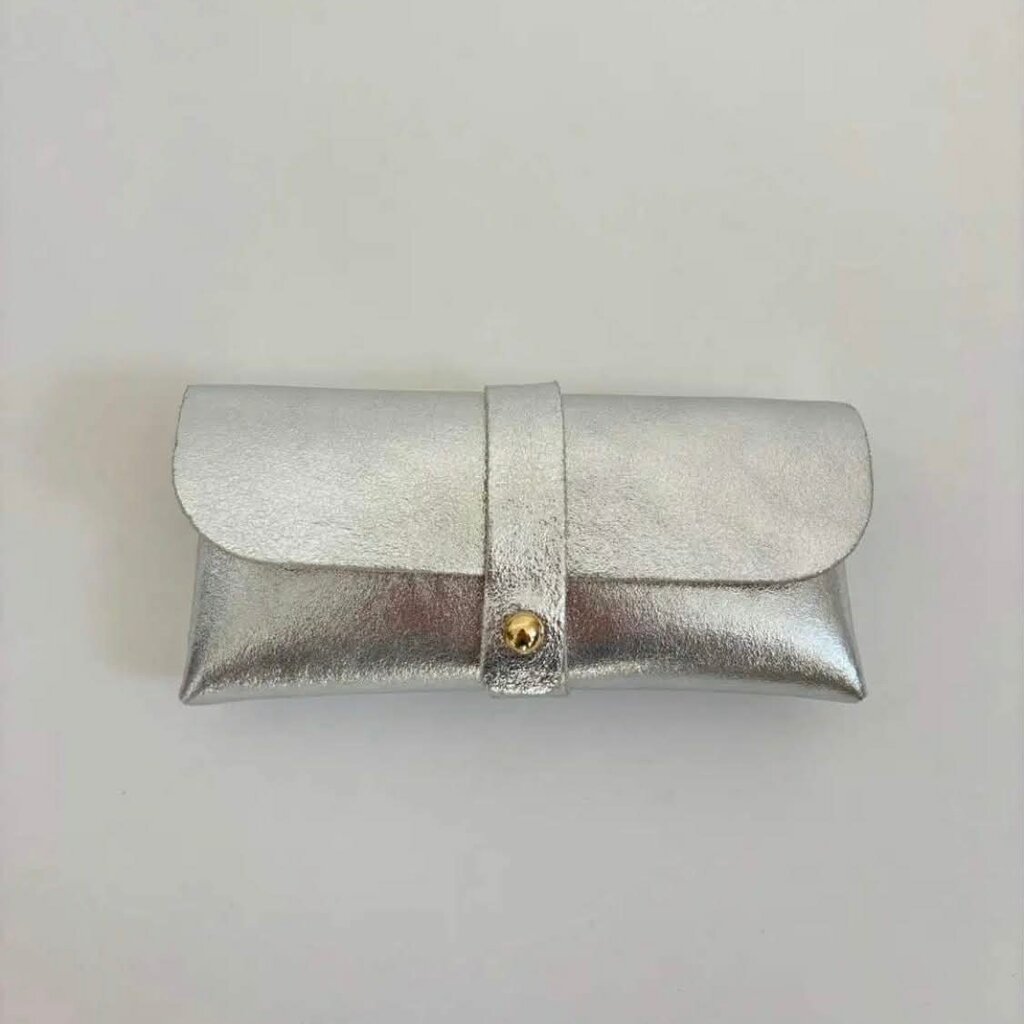 Wauw Wauw: Zonnebriltasje leder - zilver