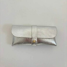 Wauw Wauw: Zonnebriltasje leder - zilver