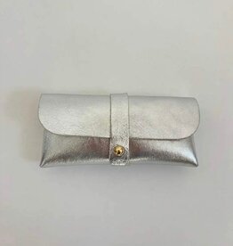 Wauw Wauw: Zonnebriltasje leder - zilver