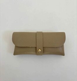 Wauw Wauw: Zonnebriltasje leder - taupe