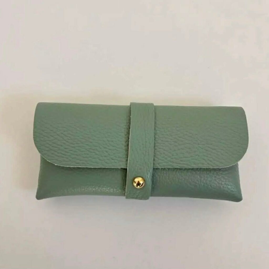 Wauw Wauw: Zonnebriltasje leder - zeegroen