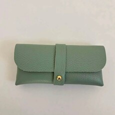 Wauw Wauw: Zonnebriltasje leder - zeegroen