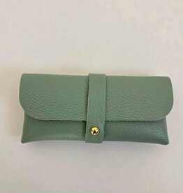 Wauw Wauw: Zonnebriltasje leder - zeegroen