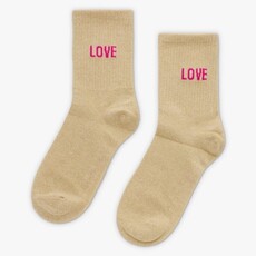 Liet & Joliet Liet & Joliet: sokken LOVE roze