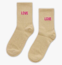 Liet & Joliet Liet & Joliet: sokken LOVE roze