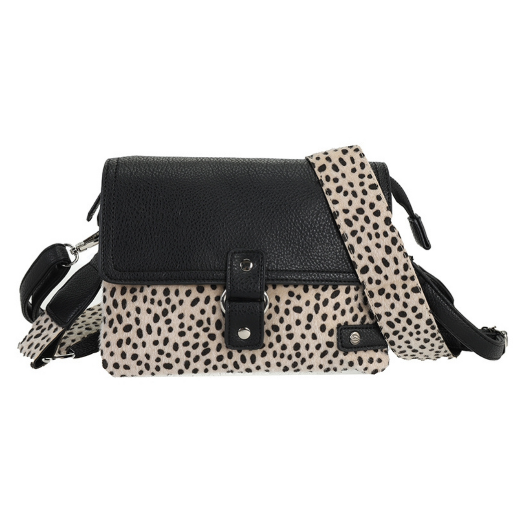 I'm dutch I'm dutch: Handtas - schoudertasje - Black dot