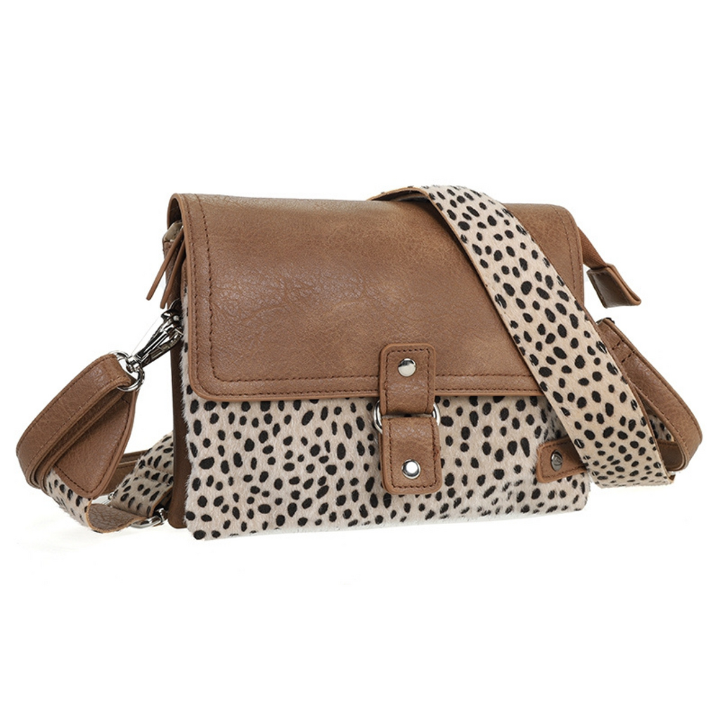 I'm dutch I'm dutch: Handtas - schoudertasje - Camel dot