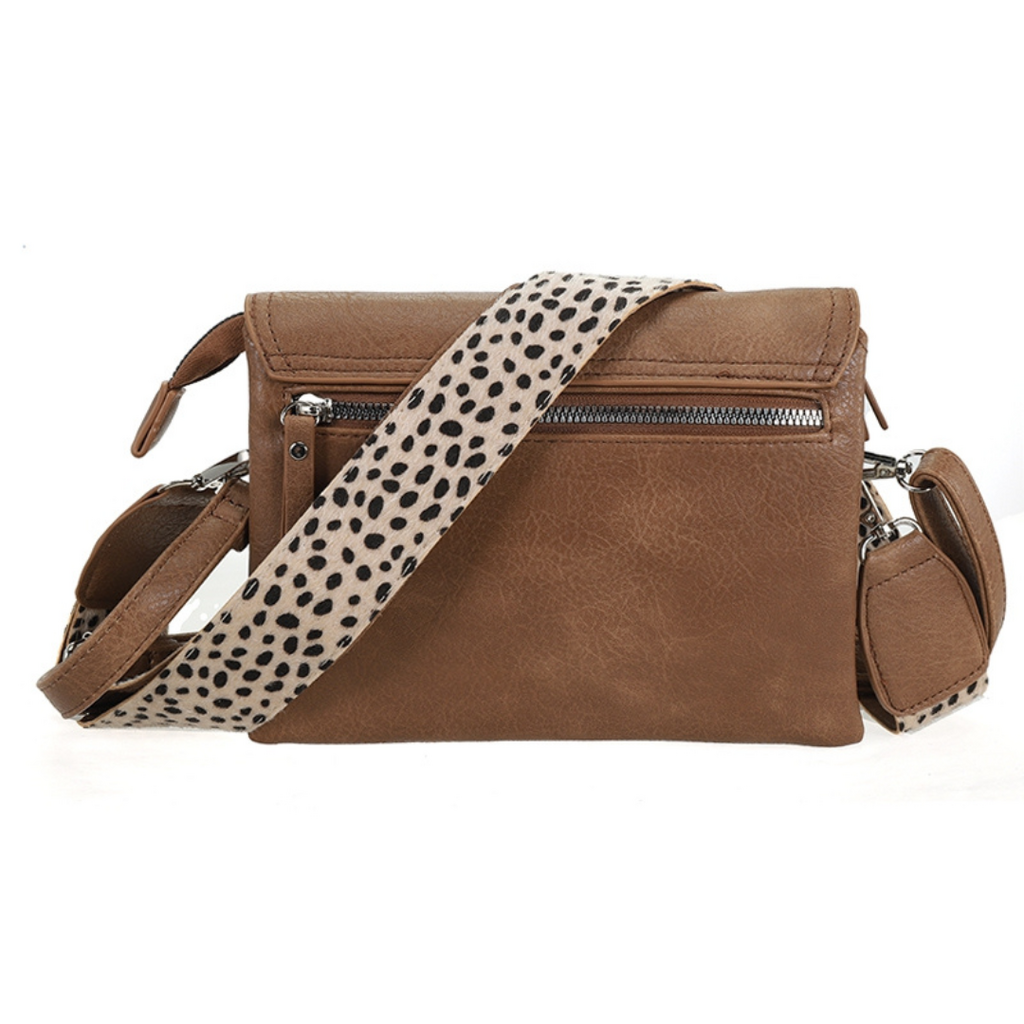 I'm dutch I'm dutch: Handtas - schoudertasje - Camel dot