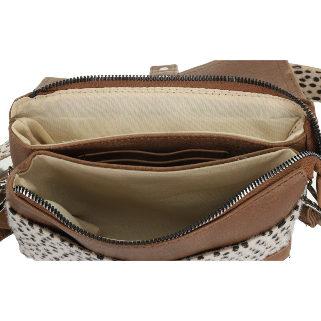 I'm dutch I'm dutch: Handtas - schoudertasje - Camel dot