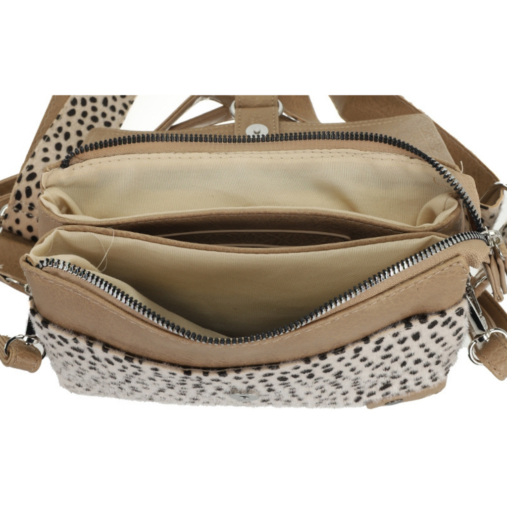 I'm dutch I'm dutch: Handtas - schoudertasje - Natural dot