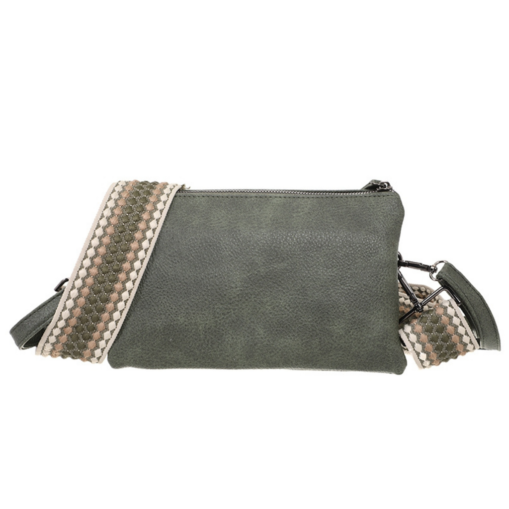 I'm dutch I'm dutch: handtas - schoudertadje  New York - dark green