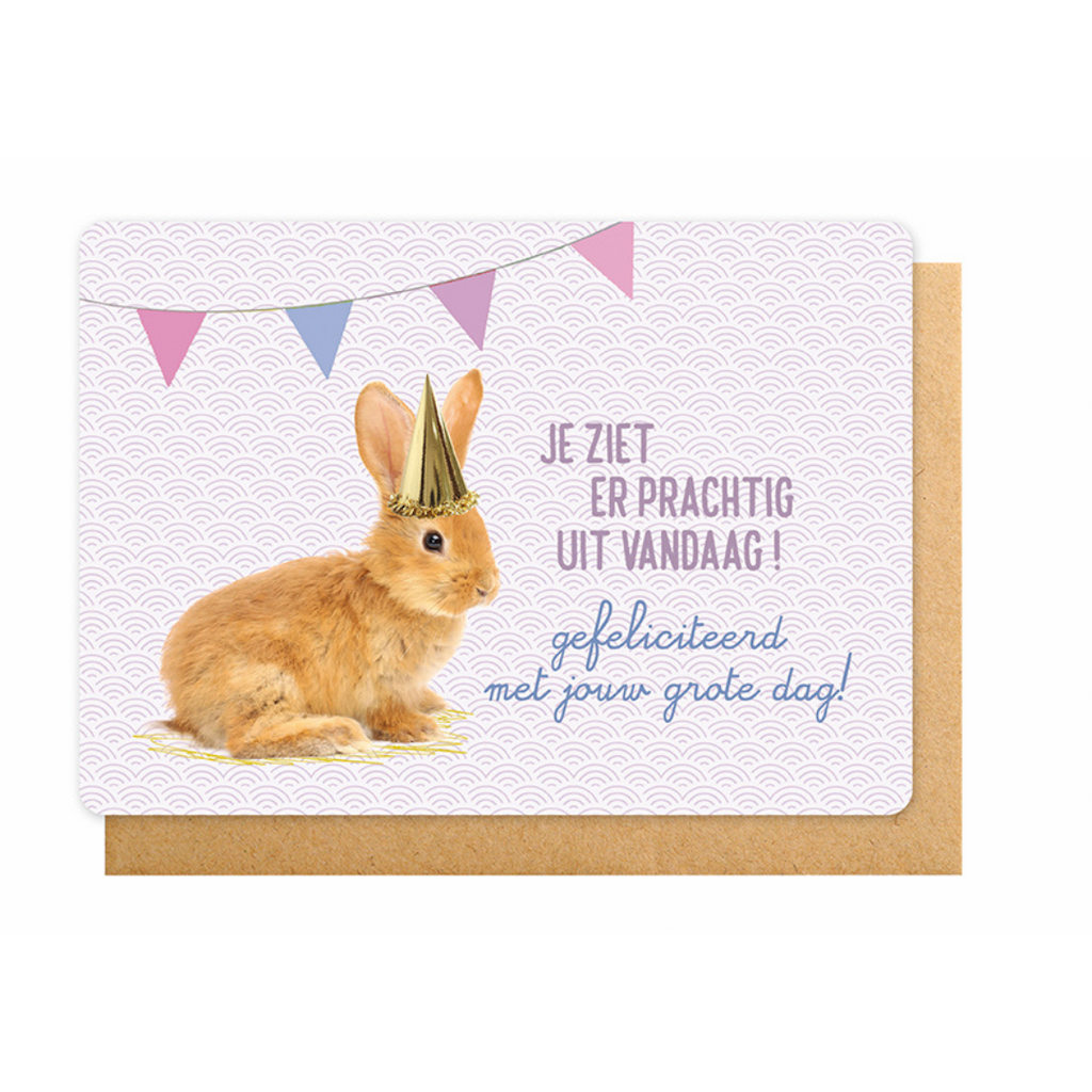 Enfant Terrible Enfant terrible: wenskaart - Je ziet er prachtig uit vandaag! Gefeliciteerd met jouw grote dag