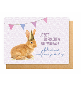 Enfant Terrible Enfant terrible: wenskaart - Je ziet er prachtig uit vandaag! Gefeliciteerd met jouw grote dag