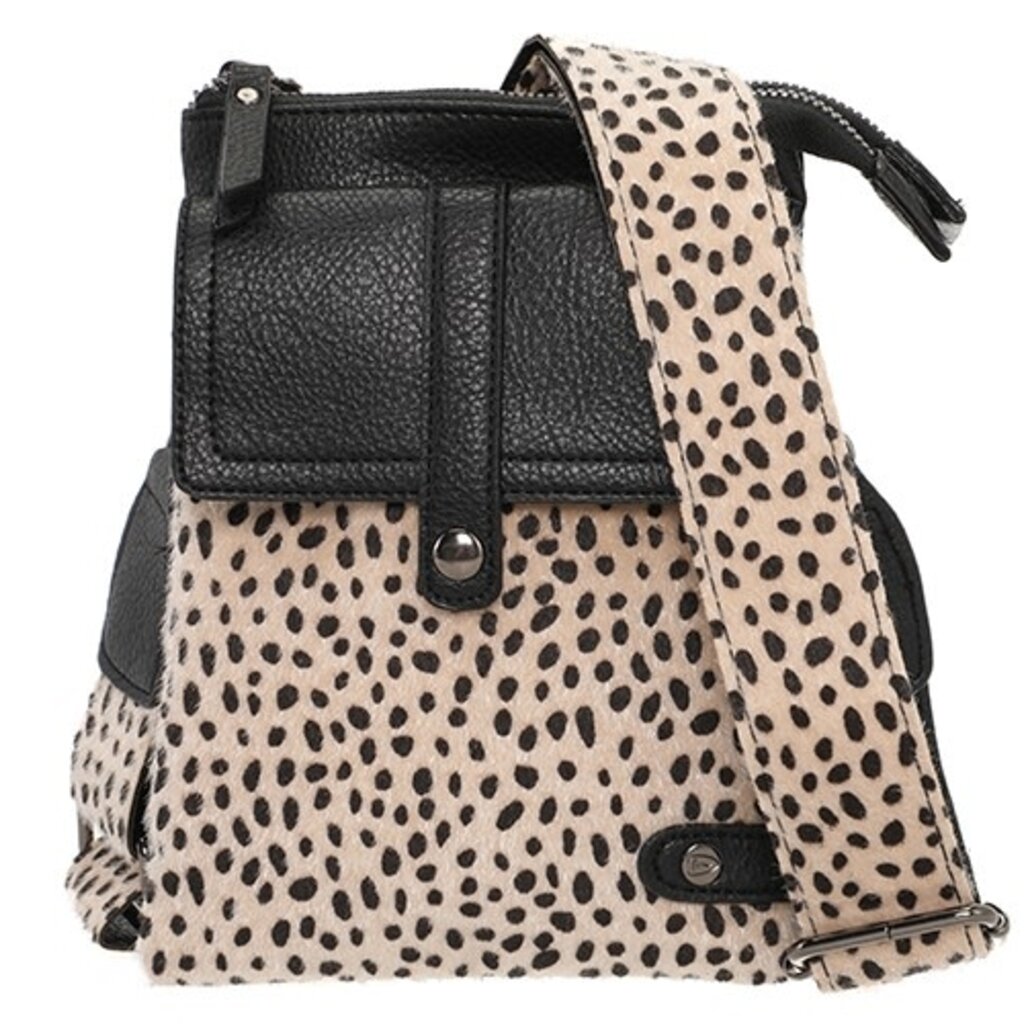 I'm dutch I'm dutch: Handtas - telefoon- en schoudertasje Tyler - Black dot