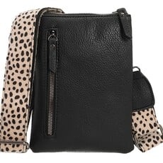 I'm dutch I'm dutch: Handtas - telefoon- en schoudertasje Tyler - Black dot