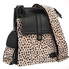 I'm dutch I'm dutch: Handtas - telefoon- en schoudertasje Tyler - Black dot