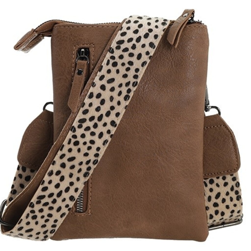 I'm dutch I'm dutch: Handtas - telefoon- en schoudertasje Tyler - Camel