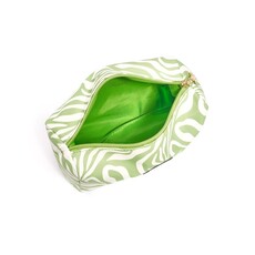 Yehwang Yehwang: toilettas - groen en ecru