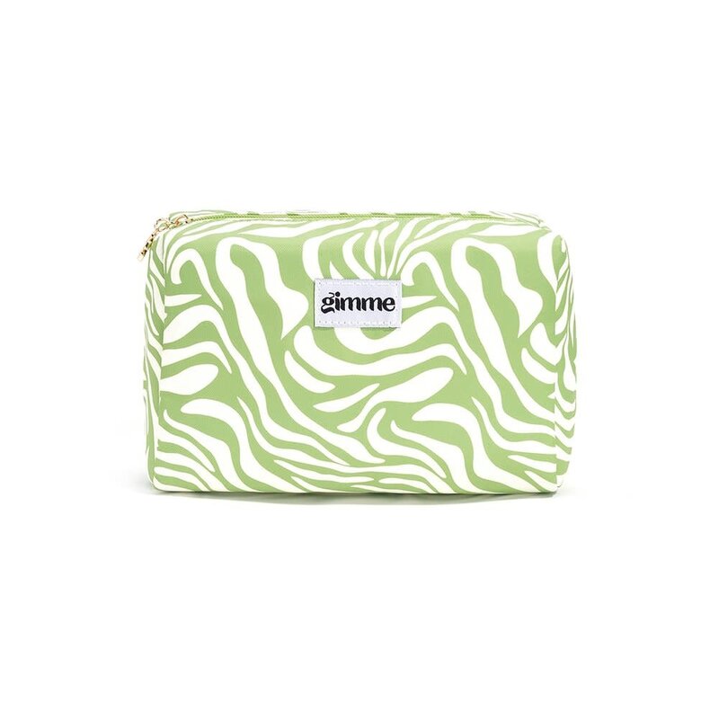 Yehwang Yehwang: toilettas - groen en ecru