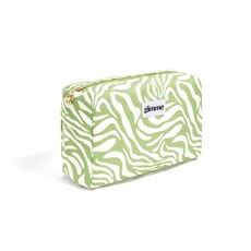 Yehwang Yehwang: toilettas - groen en ecru