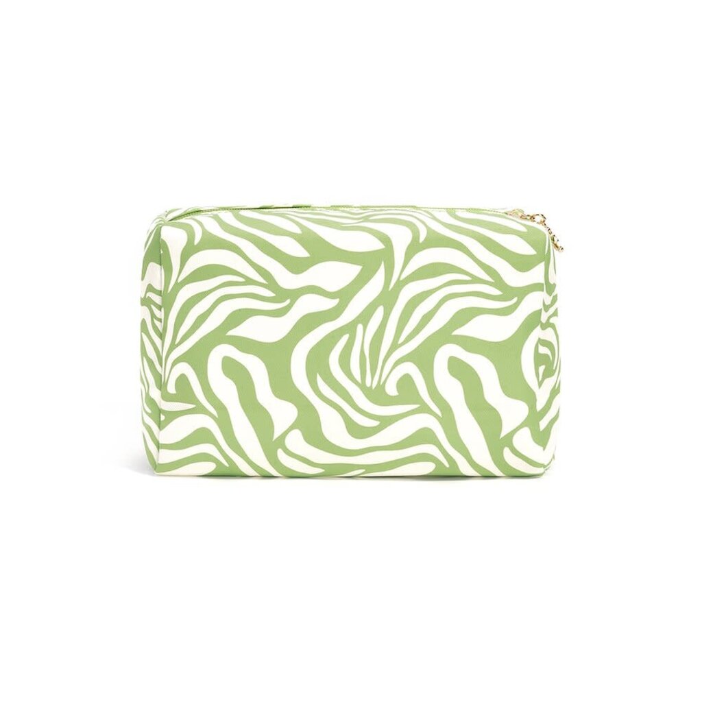 Yehwang Yehwang: toilettas - groen en ecru