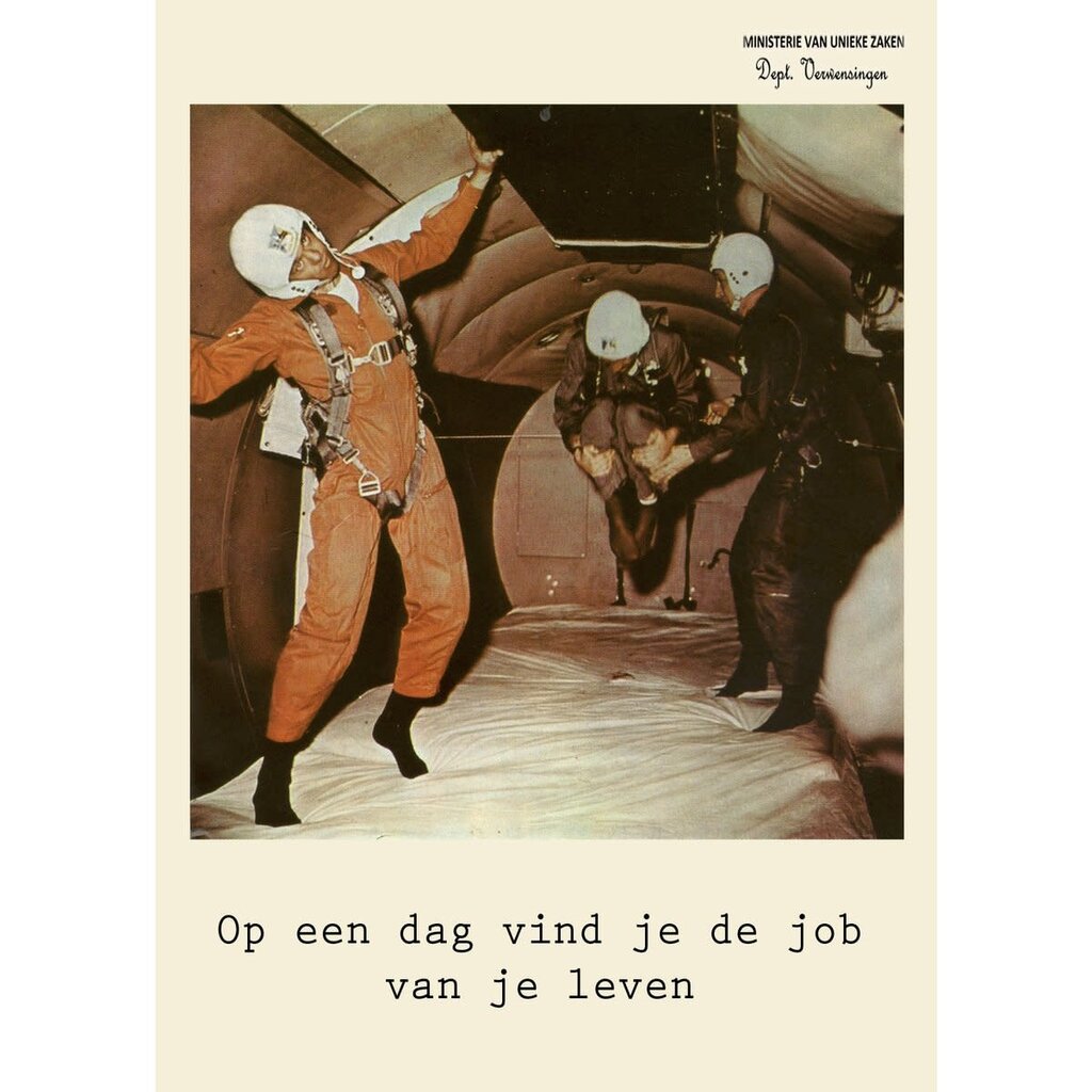 Ministerie van unieke zaken ministerie van unieke zaken: kaart a6 - op een dag vind je de job van je leven