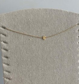 Yehwang Yehwang: Ketting met hangertje - stainless steel goud - klavertje
